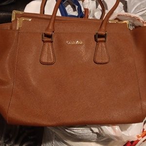 Calin Klein Brown bag purse hardly used